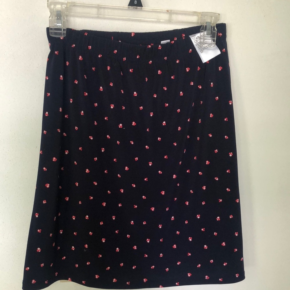 Susan Graver Blue Pink A-Line Skirt Casual